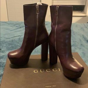 Gucci platform high ankle boots